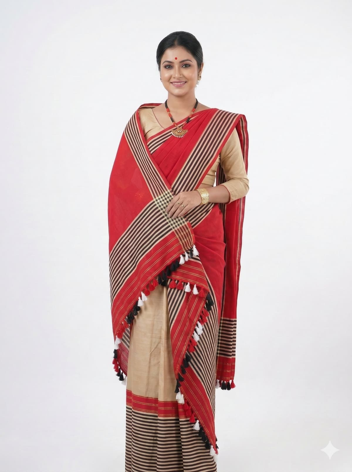 Traditional Handwoven Mising Tribe Woollen Jura Set